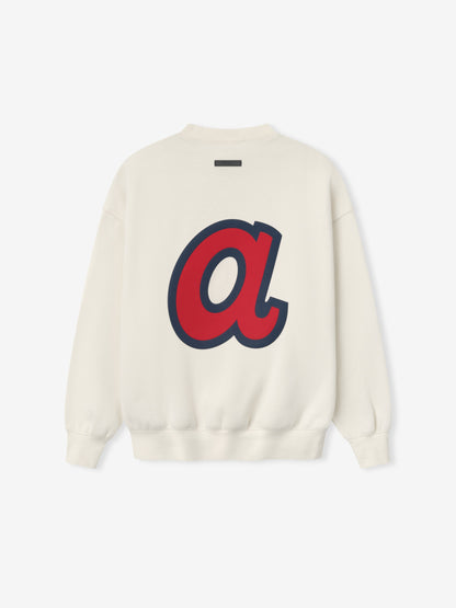 Essentials Braves Sport Crewneck Cream White