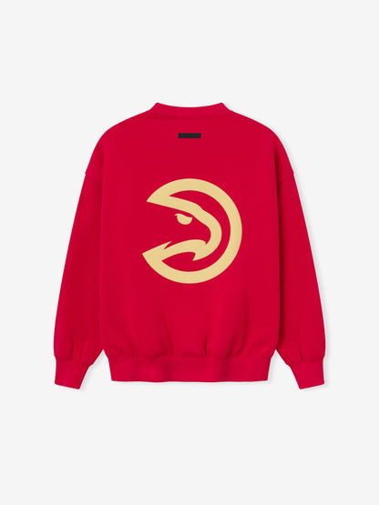 Essentials Hawks Sport Crewneck Red