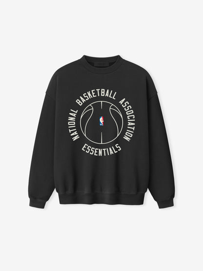 Essentials Nba X Barkley Hendricks 90S Crewneck Faded Black