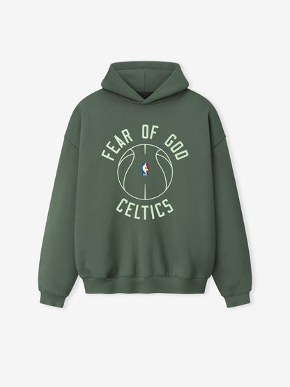 Essentials Celtics X Barkley Hendricks 90S Hoodie Balsam Green
