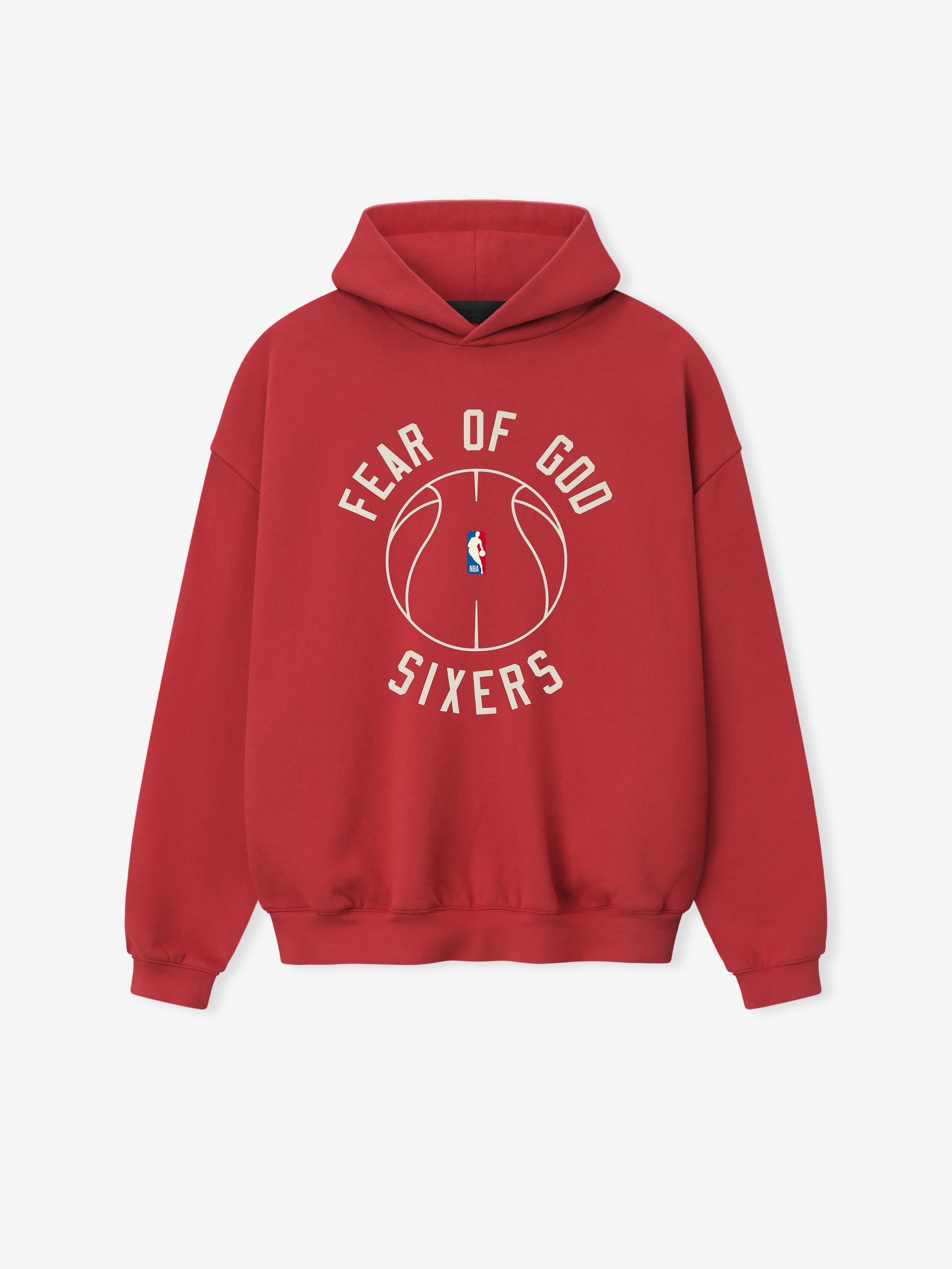 Essentials Sixers X Barkley Hendricks 90S Hoodie Faded Garnet