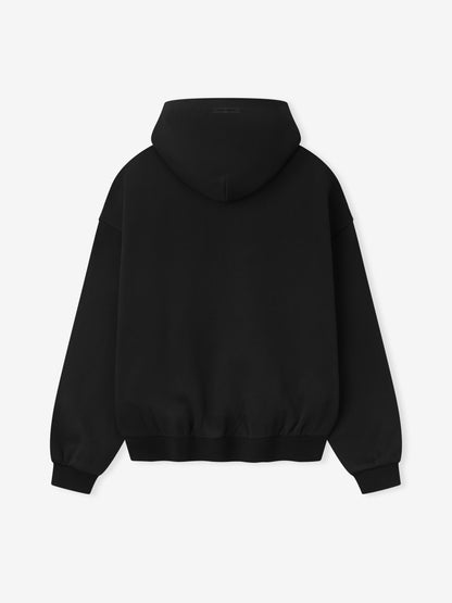 Essentials Embossed Classic Fleece Hoodie Vintage Black
