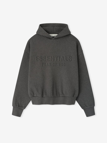 Essentials Embossed Essentials Classic Hoodie Charcoal Heather