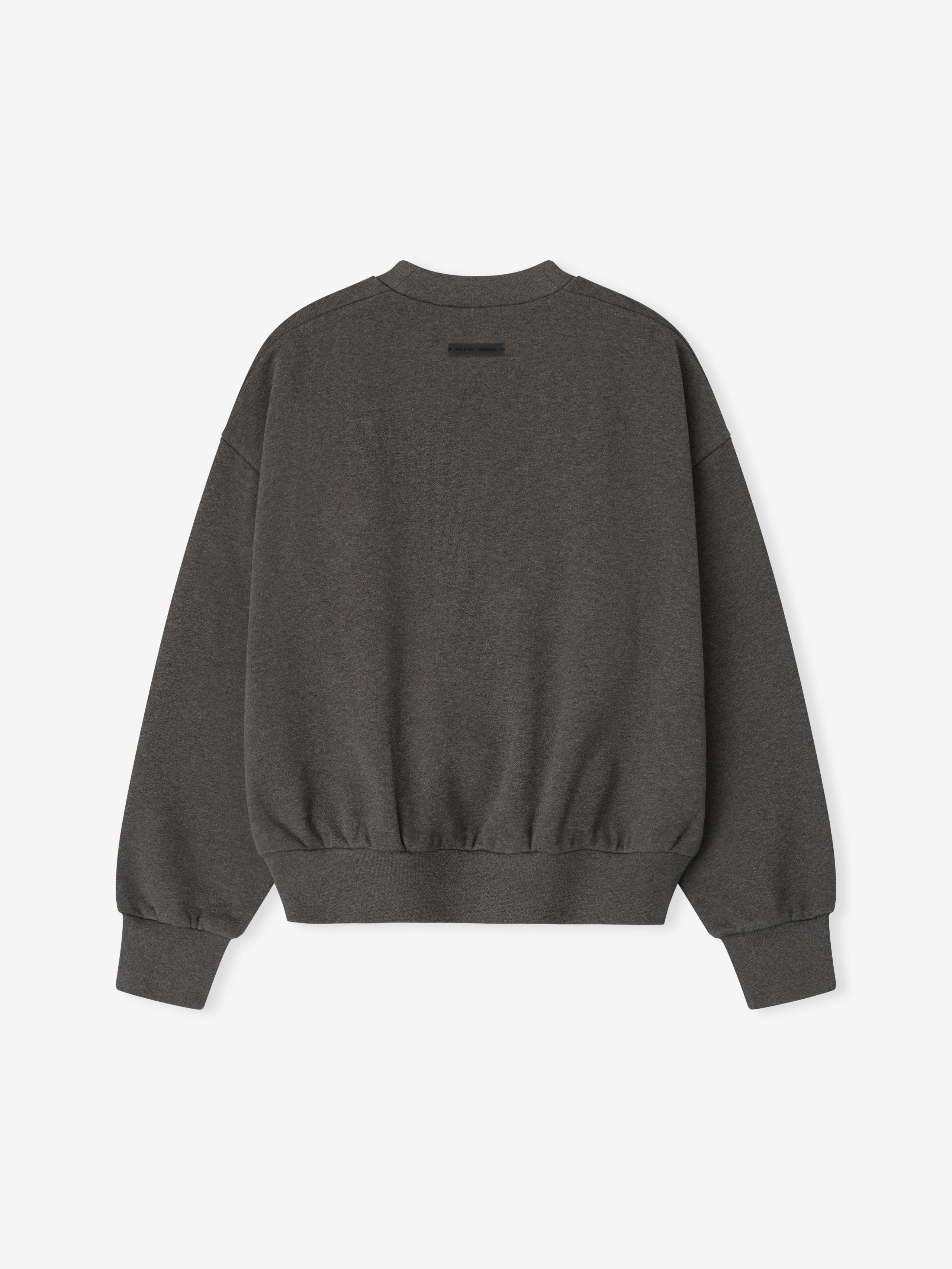 Essentials Embossed Classic Crewneck Sweatshirt Charcoal Heather