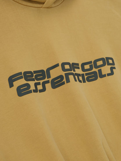 Essentials Cropped Relaxed Hoodie Canyon