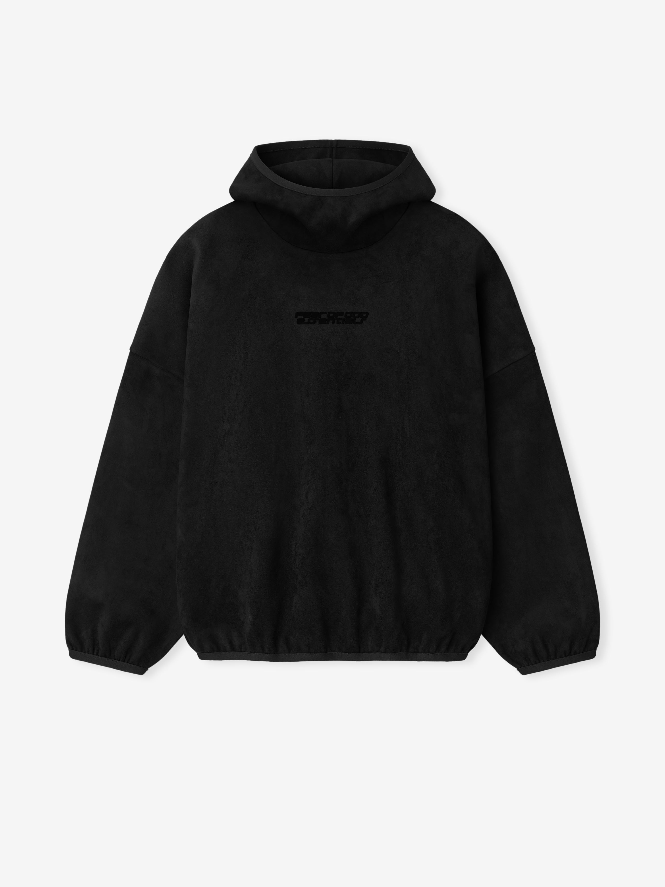 Essentials Suede Fleece Modern Hoodie Vintage Black