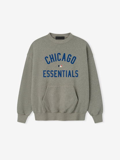 Essentials Cubs Sport Crewneck Concrete Heather