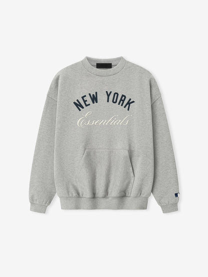 Essentials Yankees Sport Crewneck Concrete Heather