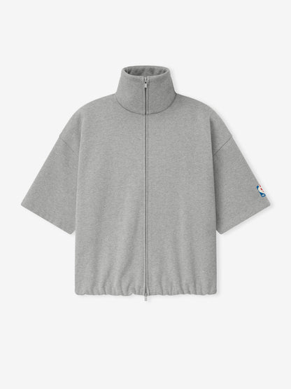 Essentials Nba High Neck Jacket Concrete Heather