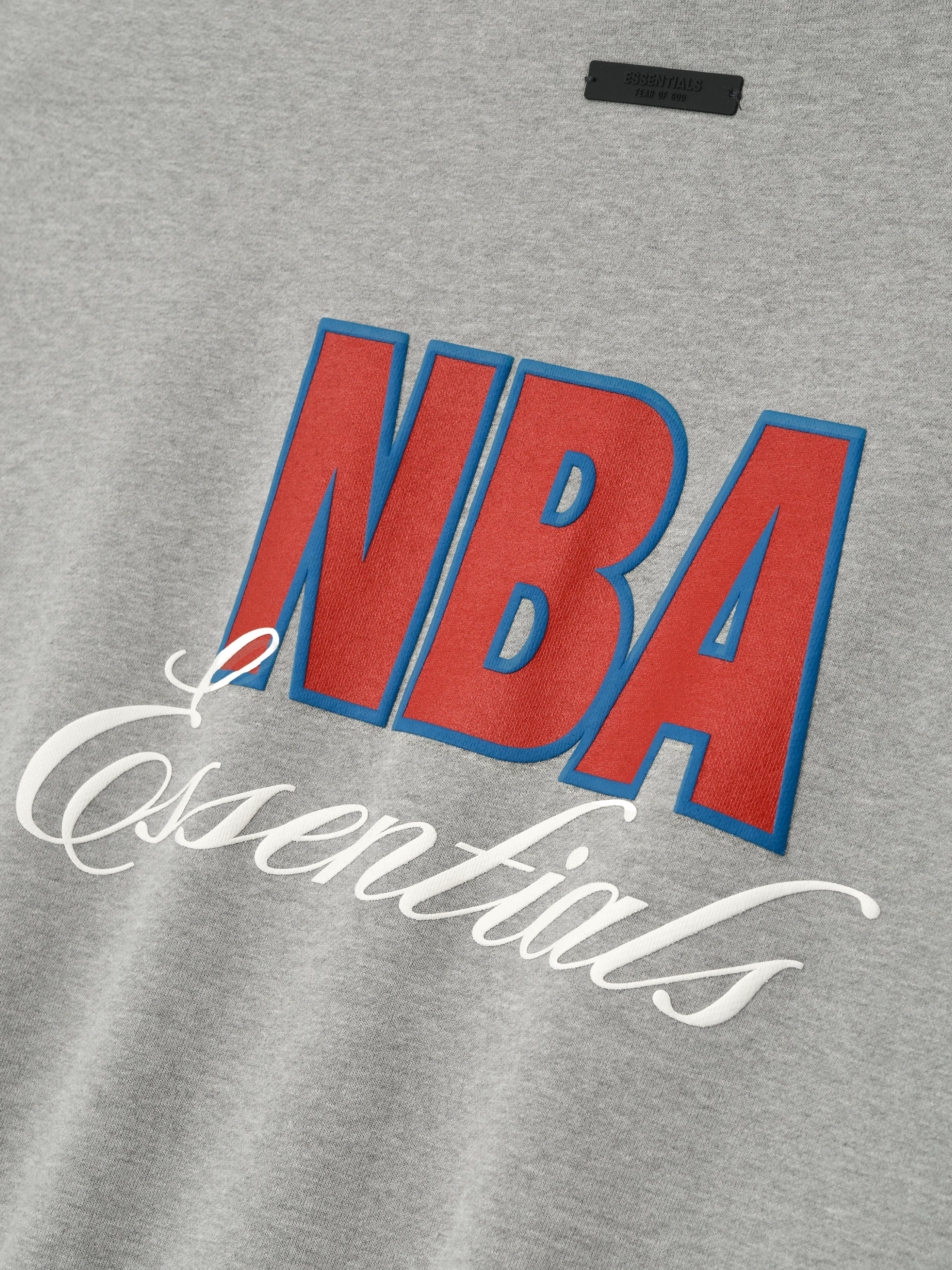 Essentials Nba High Neck Jacket Concrete Heather