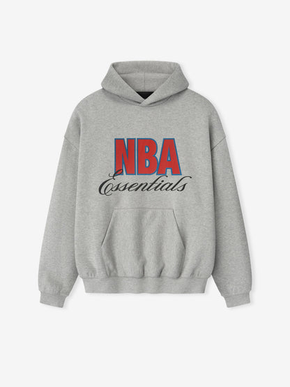 Essentials Nba 90S Hoodie Concrete Heather
