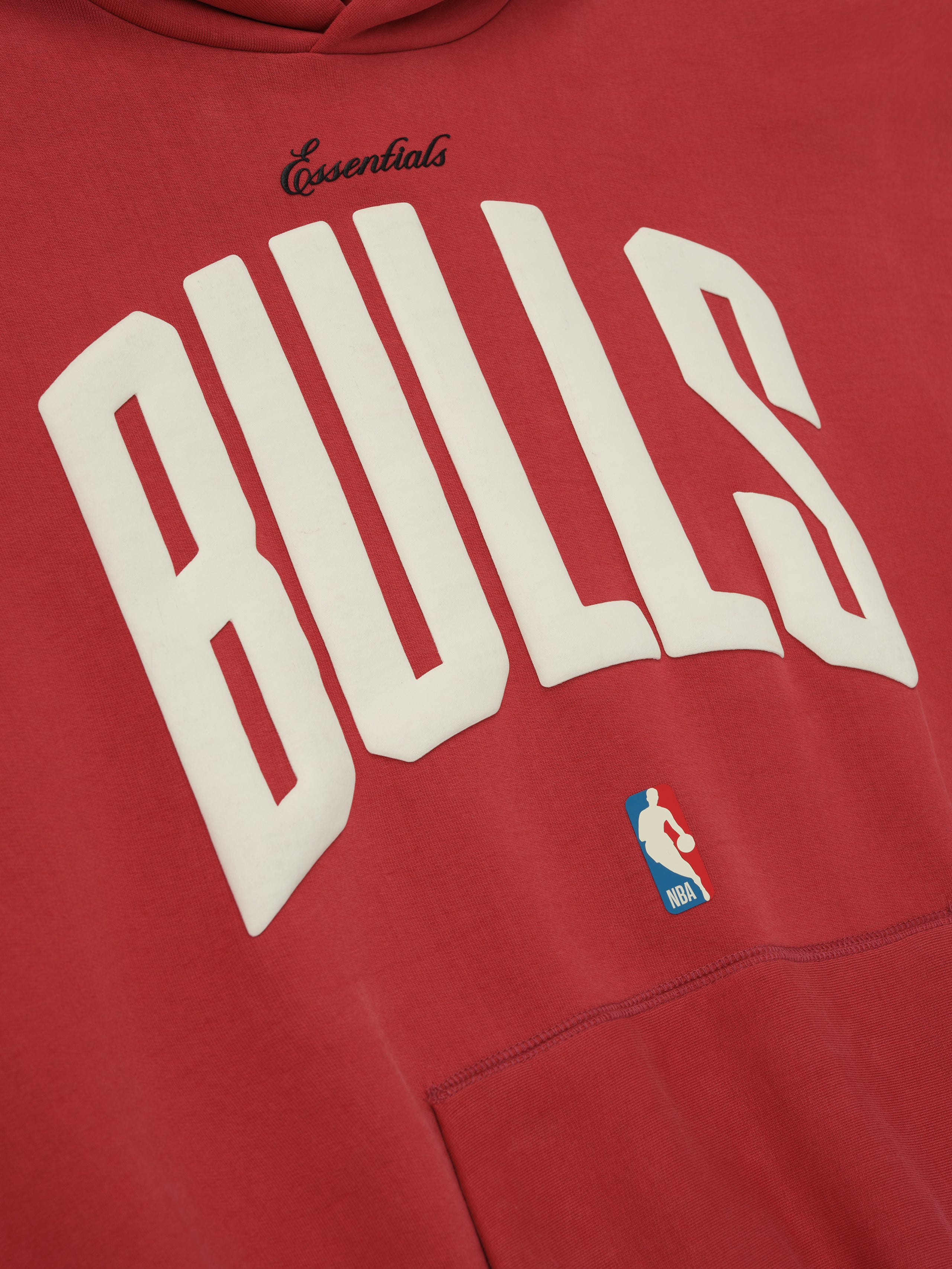 Essentials Bulls 90S Hoodie Red