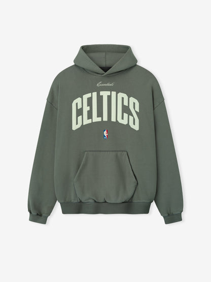 Essentials Celtics 90S Hoodie Balsam Green