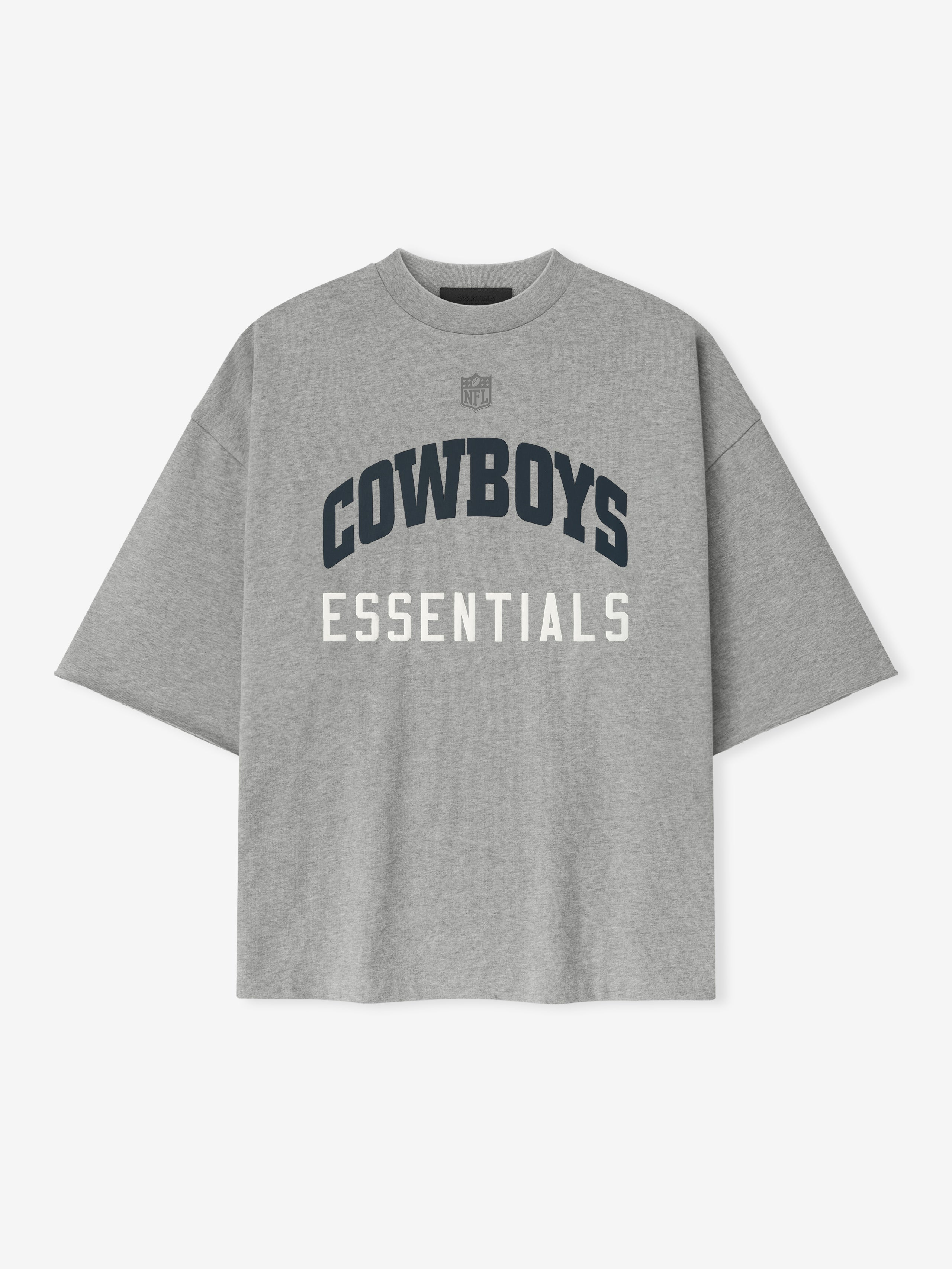 Essentials Cowboys 90S 3/4 Sleeve Football Tee Concrete Heather