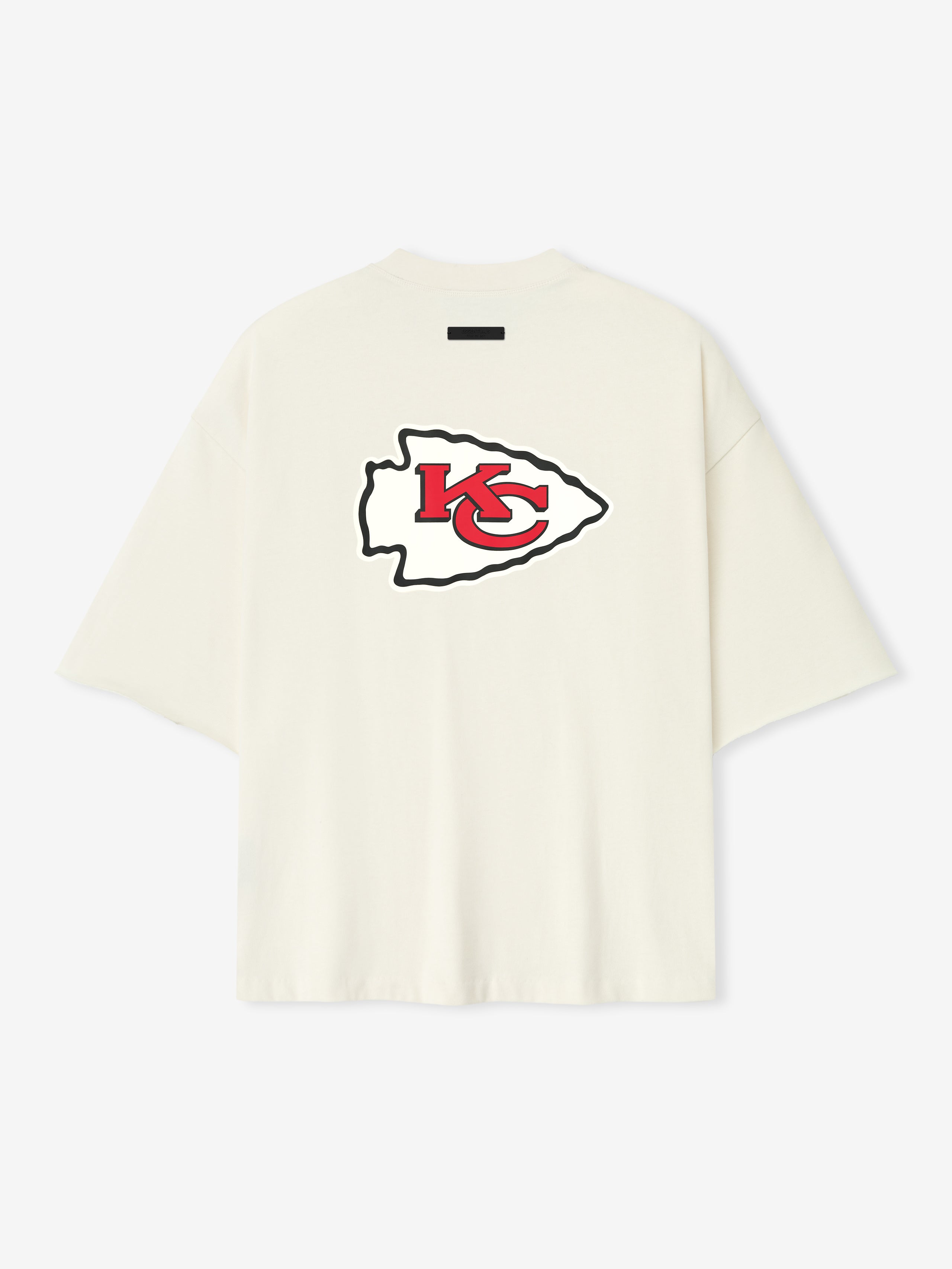 Essentials Chiefs 90S 3/4 Sleeve Football Tee Cream White