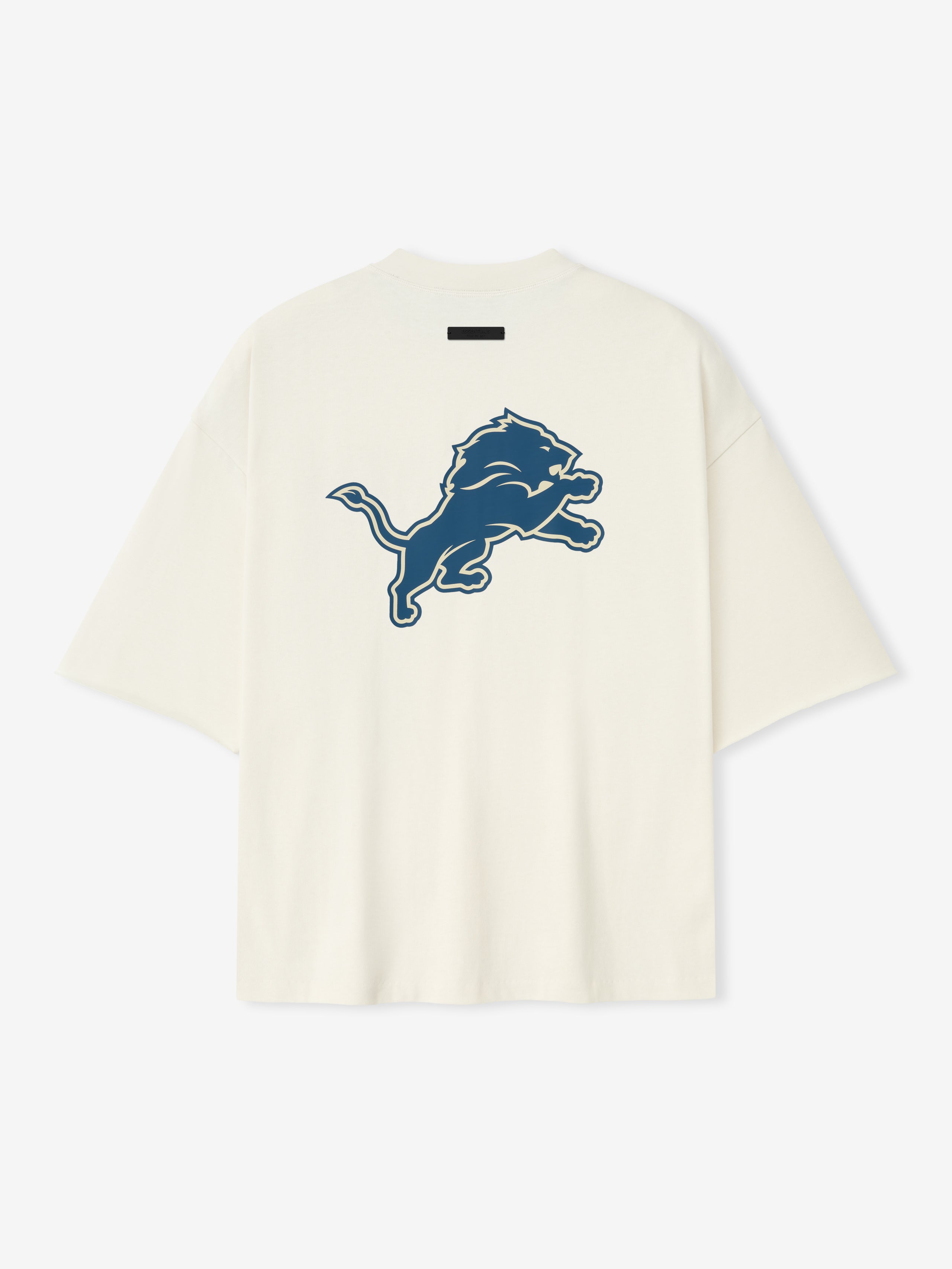 Essentials Lions 90S 3/4 Sleeve Football Tee Cream White
