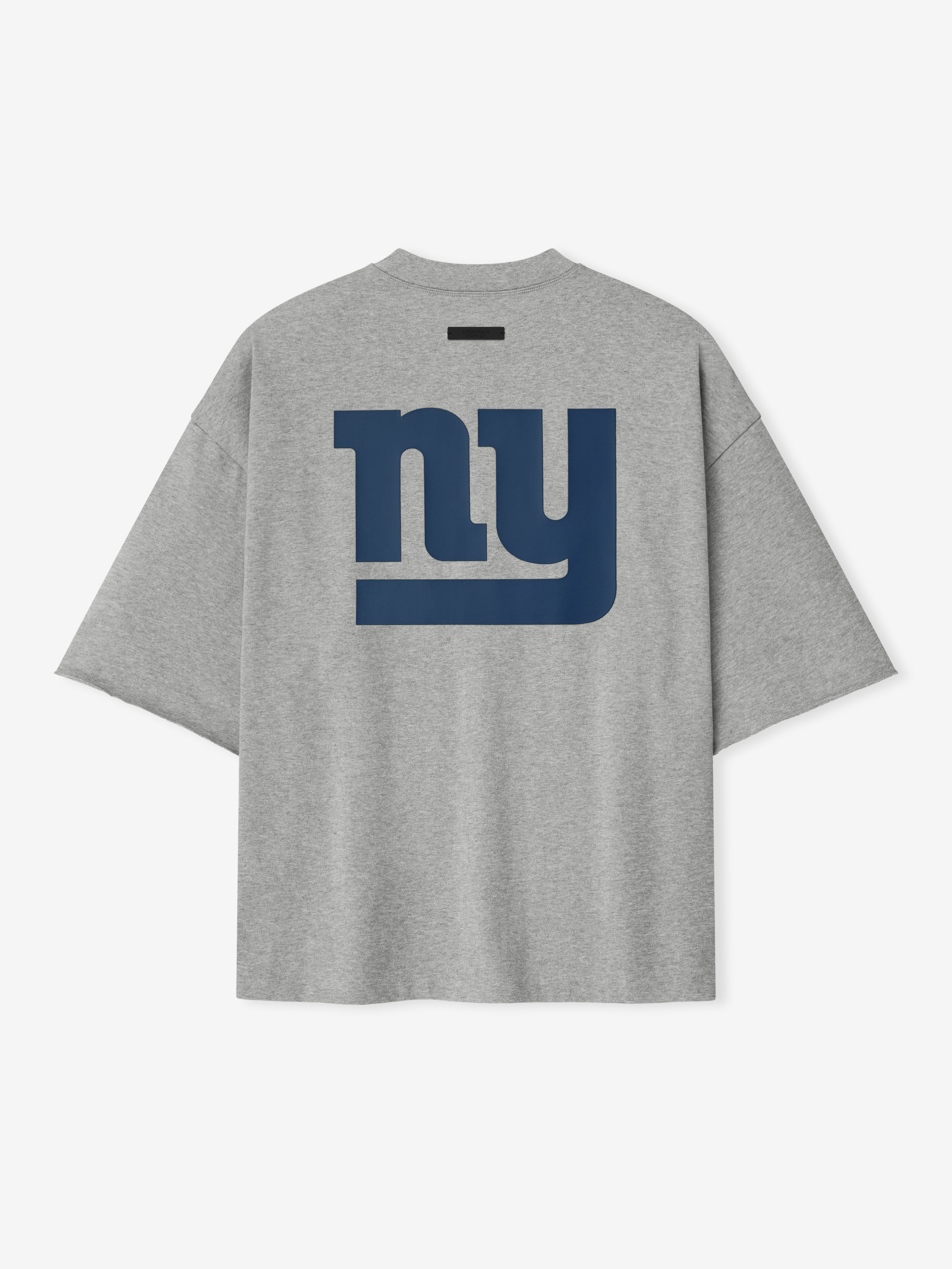 Essentials Giants 90S 3/4 Sleeve Football Tee Concrete Heather