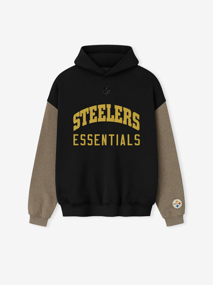 Essentials Steelers Sport Hoodie Black/Homestead Heather