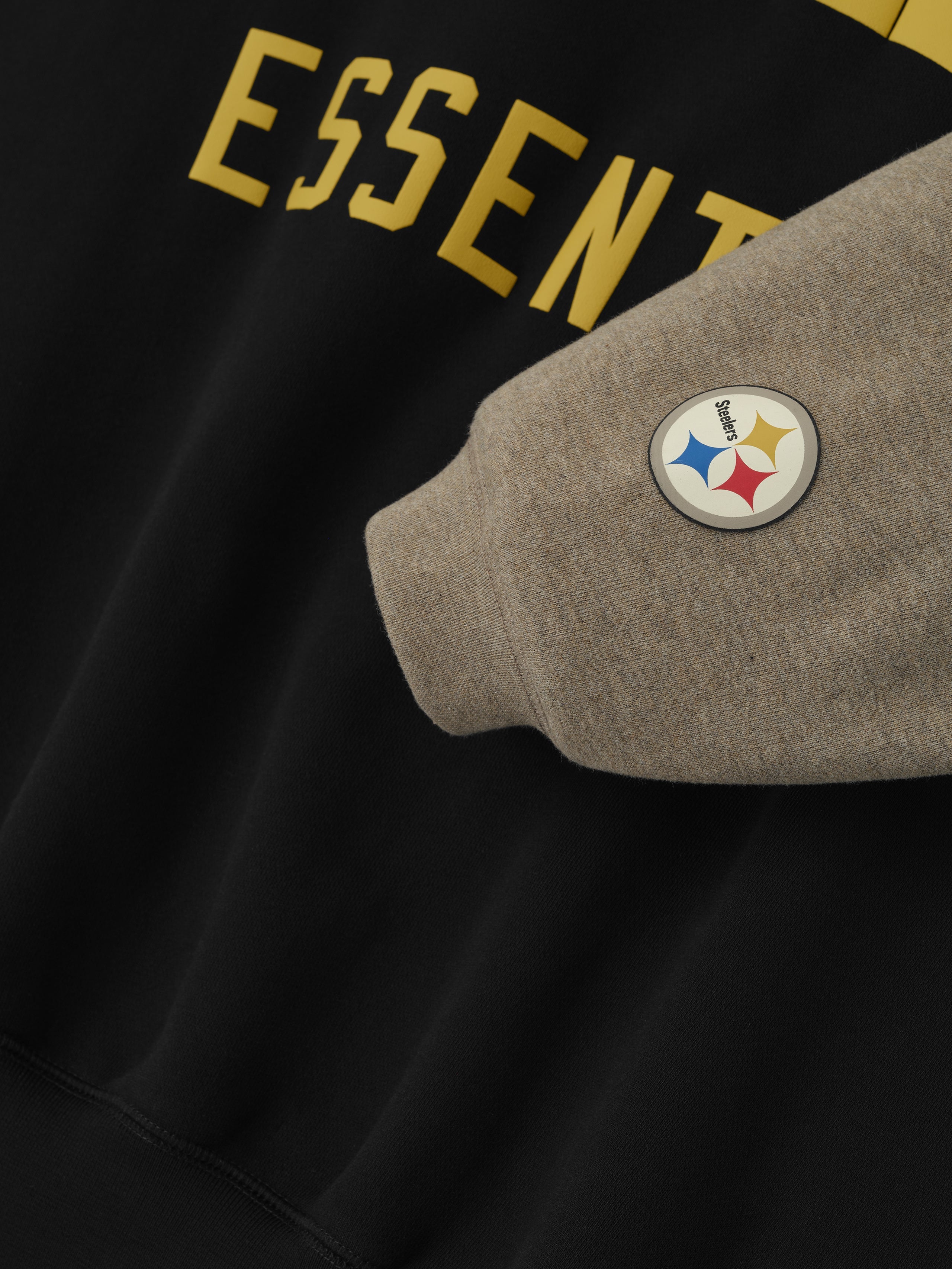 Essentials Steelers Sport Hoodie Black/Homestead Heather