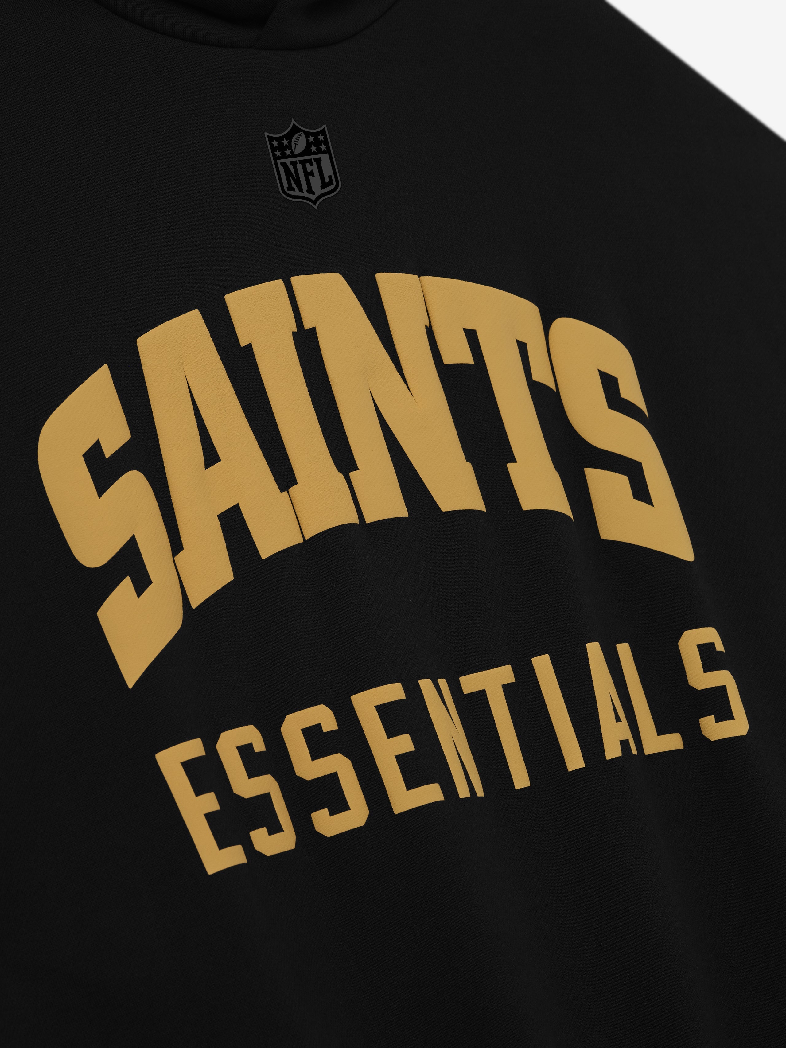Essentials Saints Sport Hoodie Black/ Concrete Heather