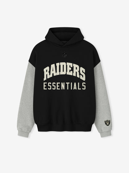 Essentials Raiders Sport Hoodie Black/Concrete Heather