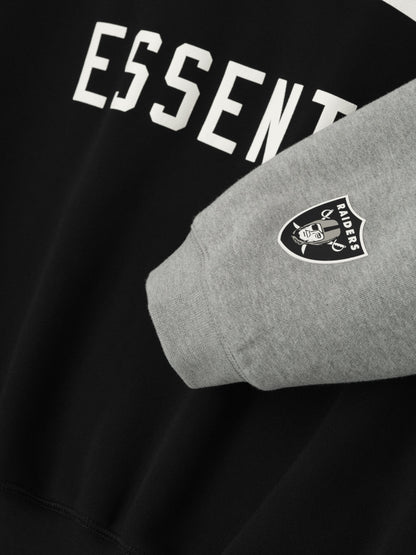 Essentials Raiders Sport Hoodie Black/Concrete Heather