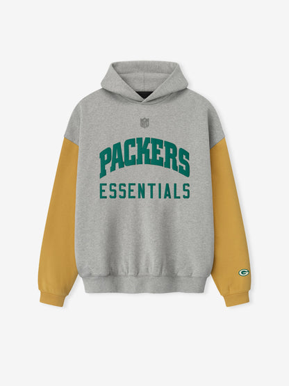 Essentials Packers Sport Hoodie Concrete Heather/Canyon