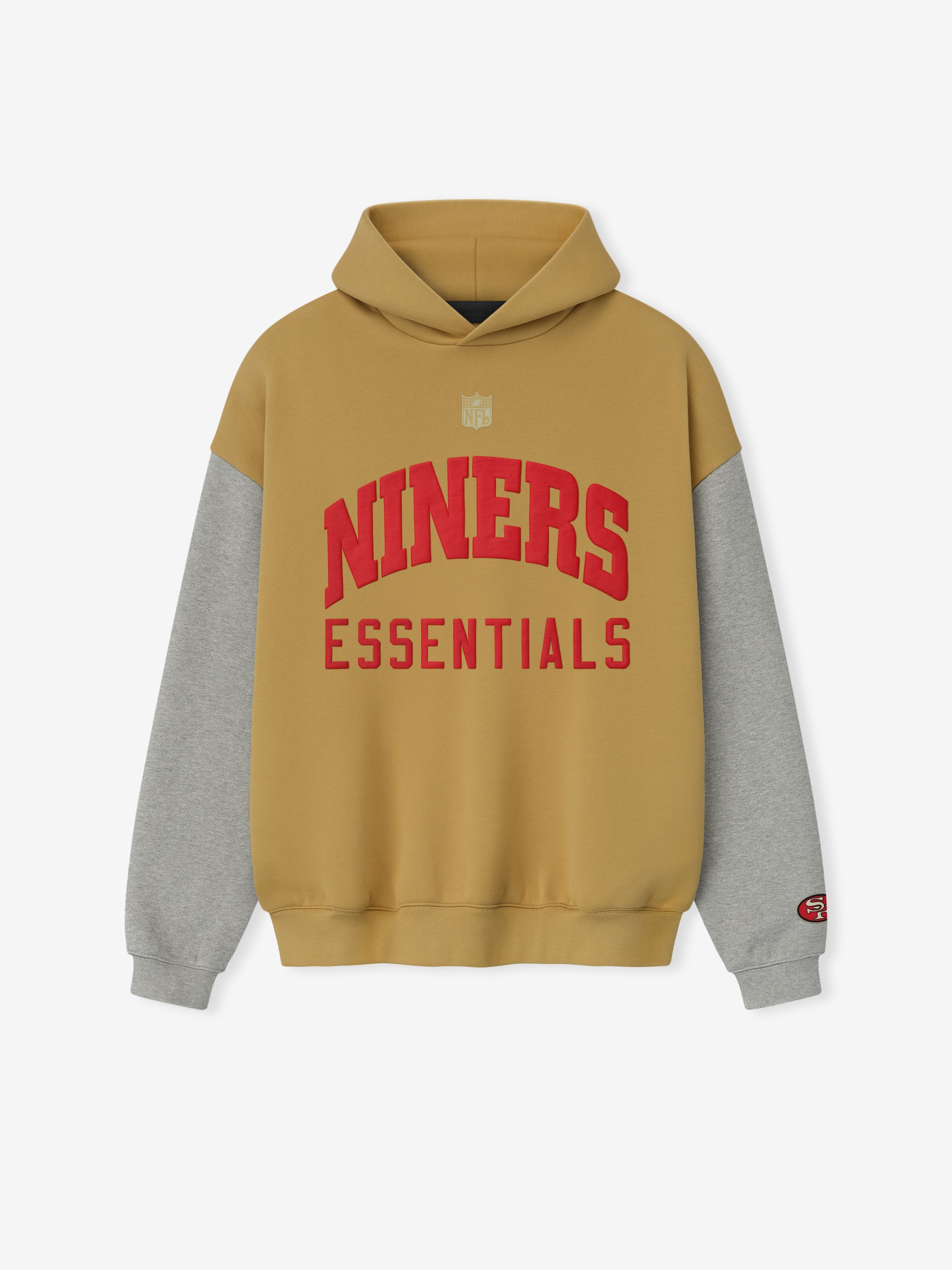 Essentials Forty Niners Sport Hoodie Prairie Sand/ Concrete Heather