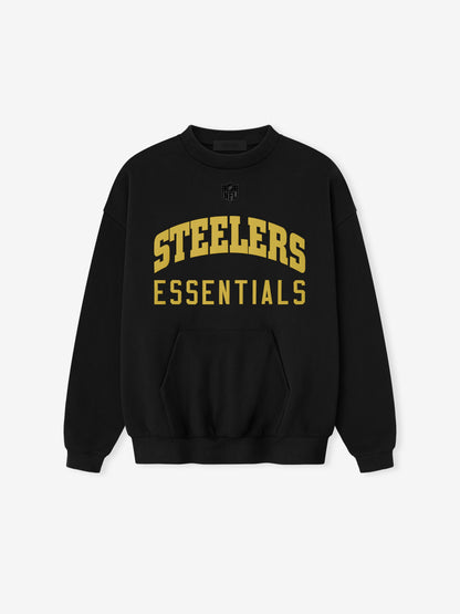 Essentials Steelers Sport Crewneck Black