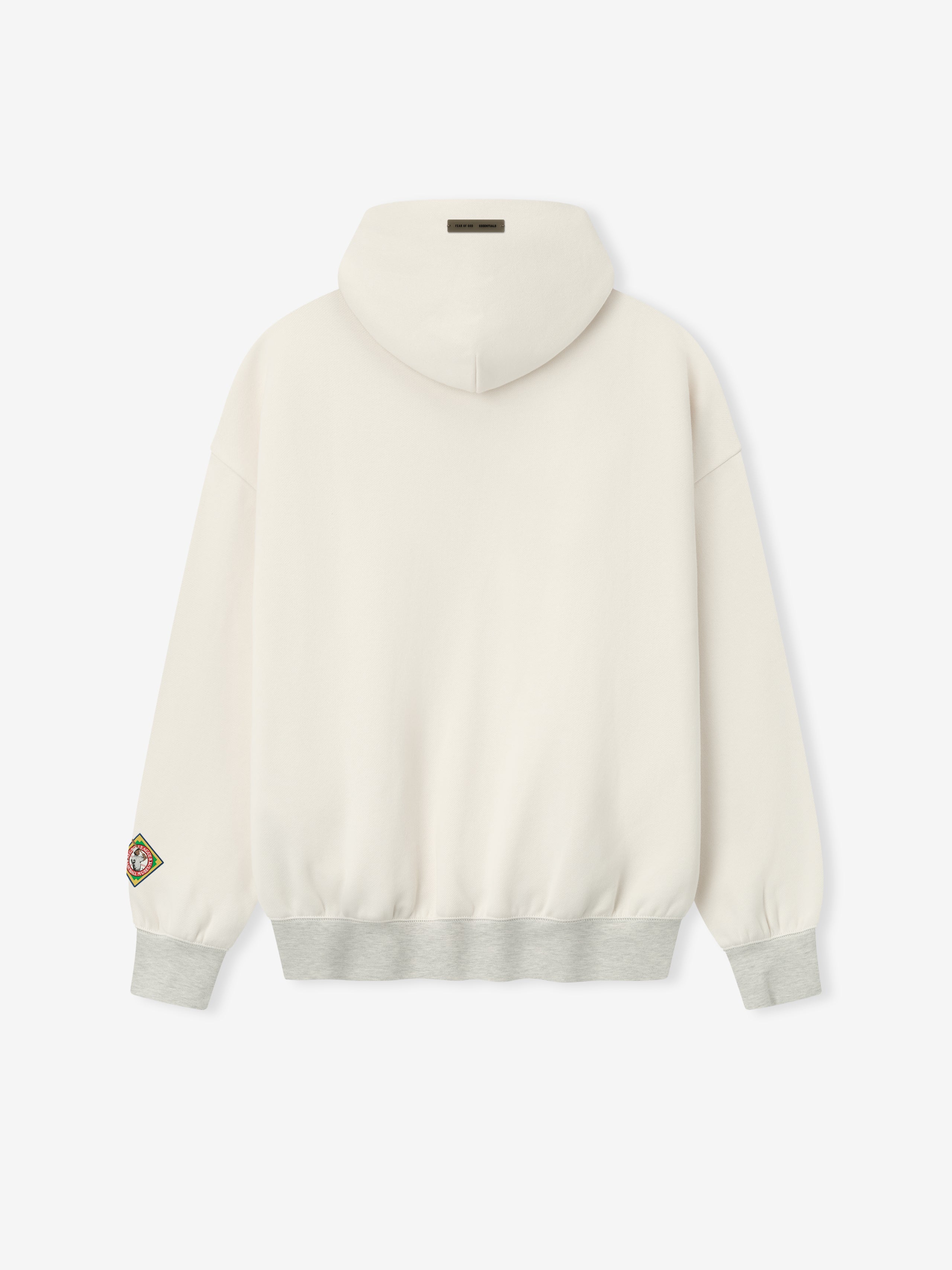 Essentials Essentials Black Crackers Hoodie Cream White