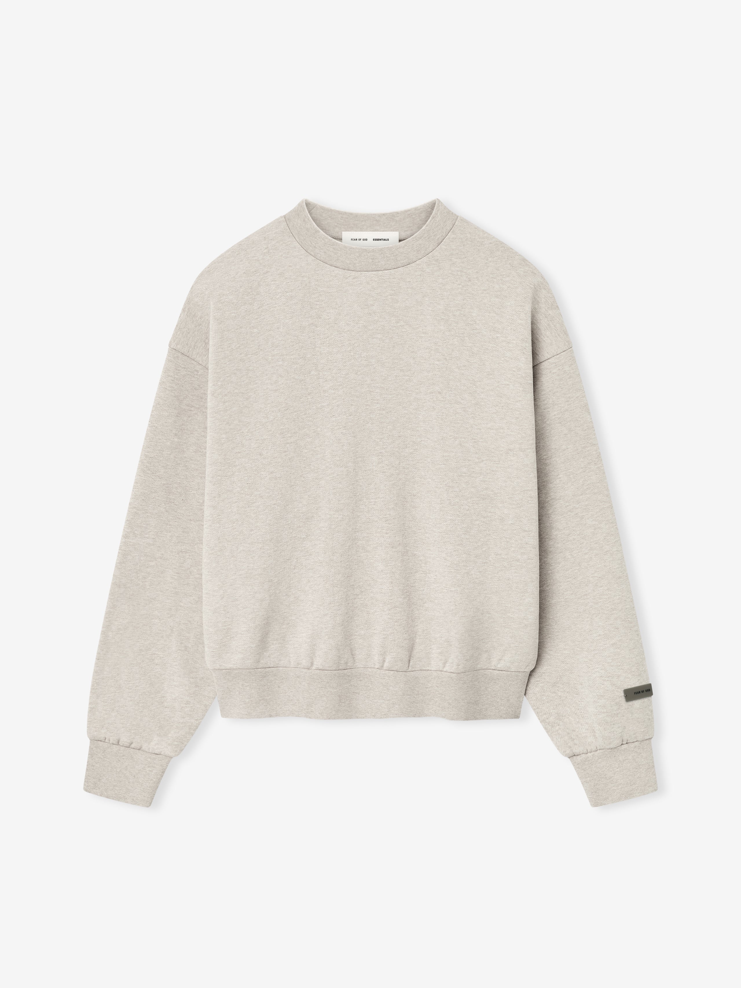 Essentials Classic Fleece Crewneck Heather Stone