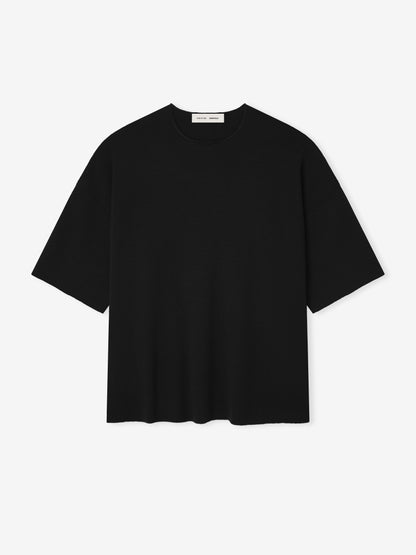 Essentials Merino Short Sleeve Tee Jet Black