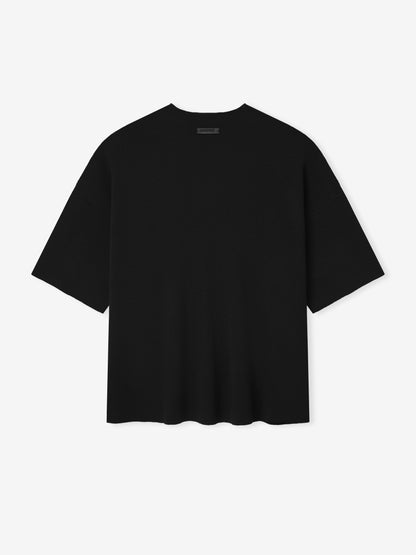 Essentials Merino Short Sleeve Tee Jet Black