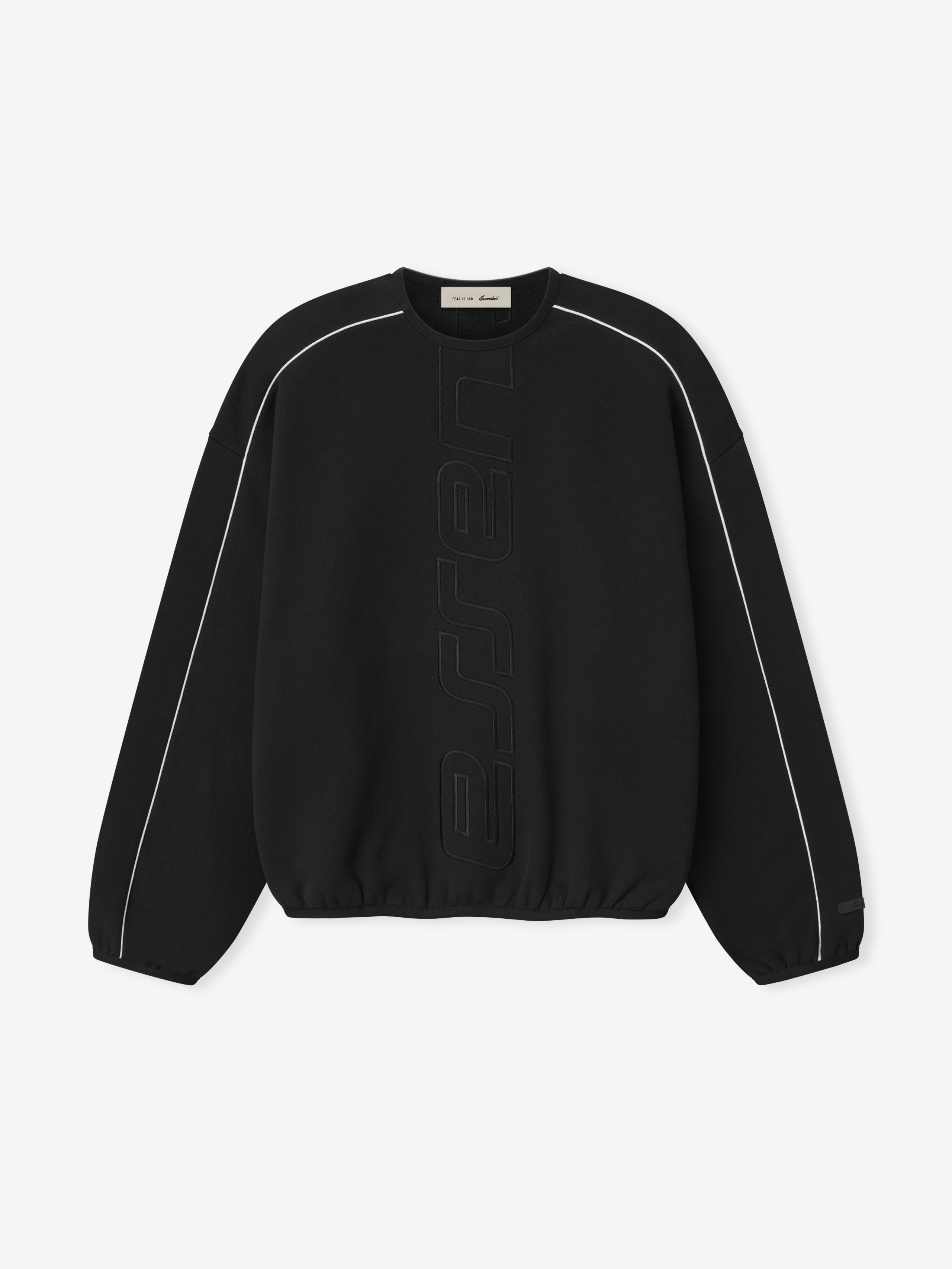 Essentials Active Trace Modern Crewneck Sweatshirt Vintage Black