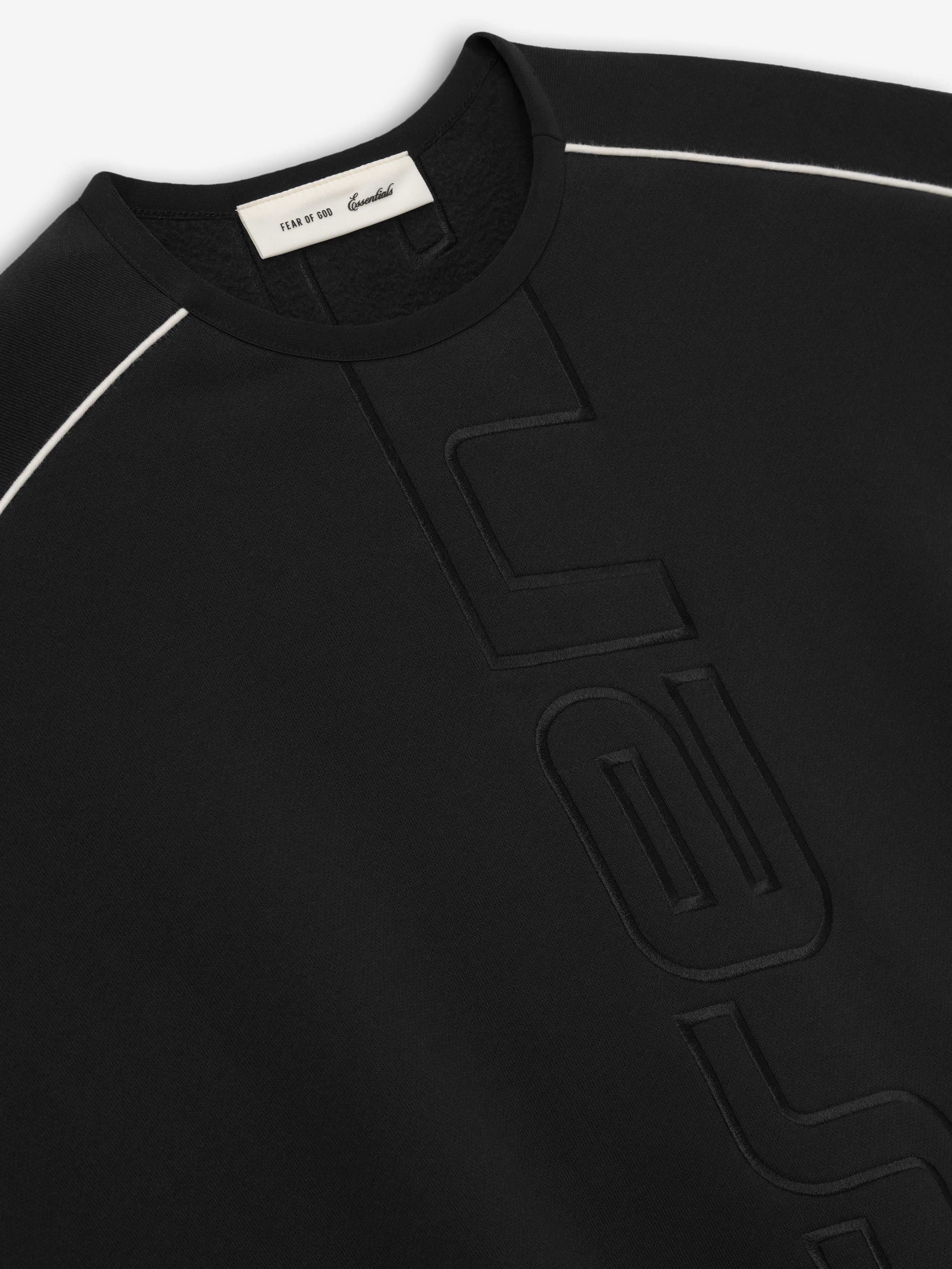 Essentials Active Trace Modern Crewneck Sweatshirt Vintage Black