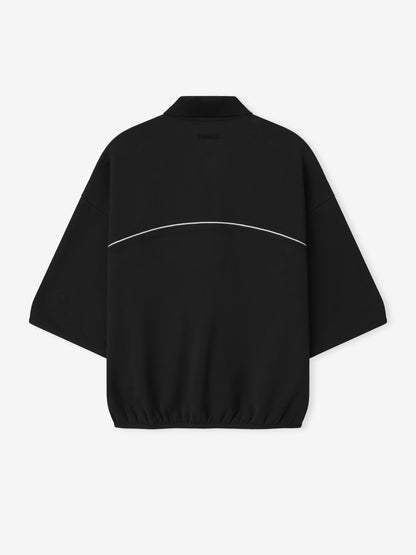 Essentials Active Trace 3/4 Sleeve Modern Polo Sweatshirt Vintage Black