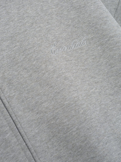 Essentials Signature Classic Full Zip Hoodie Concrete Heather