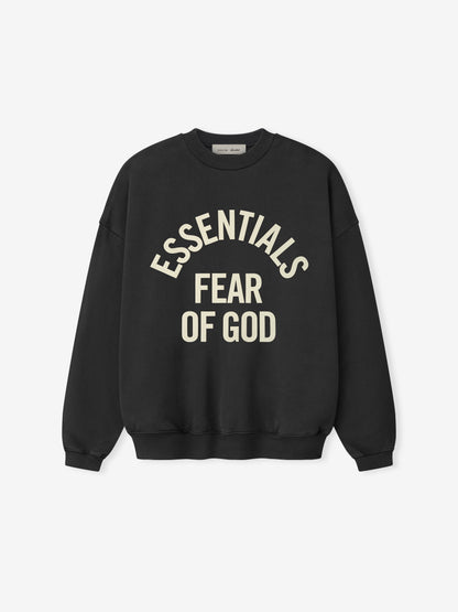 Essentials Campus 90S Crewneck Sweatshirt Faded Black