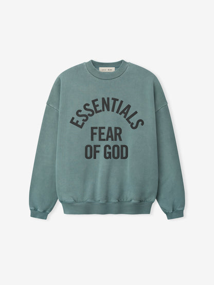 Essentials Campus 90S Crewneck Sweatshirt Faded Coastal