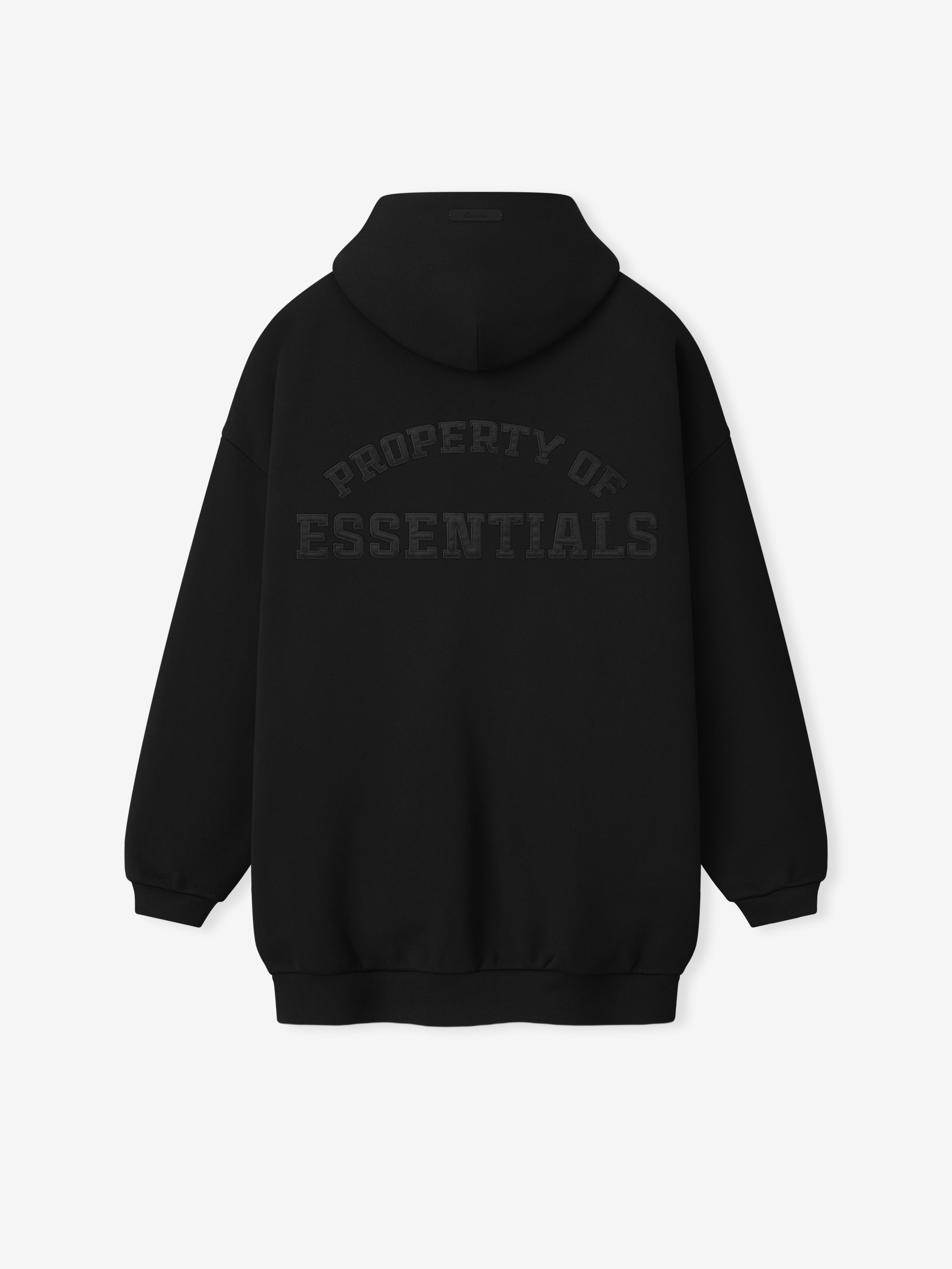 Essentials Property Lounge Long Zip Hoodie Black
