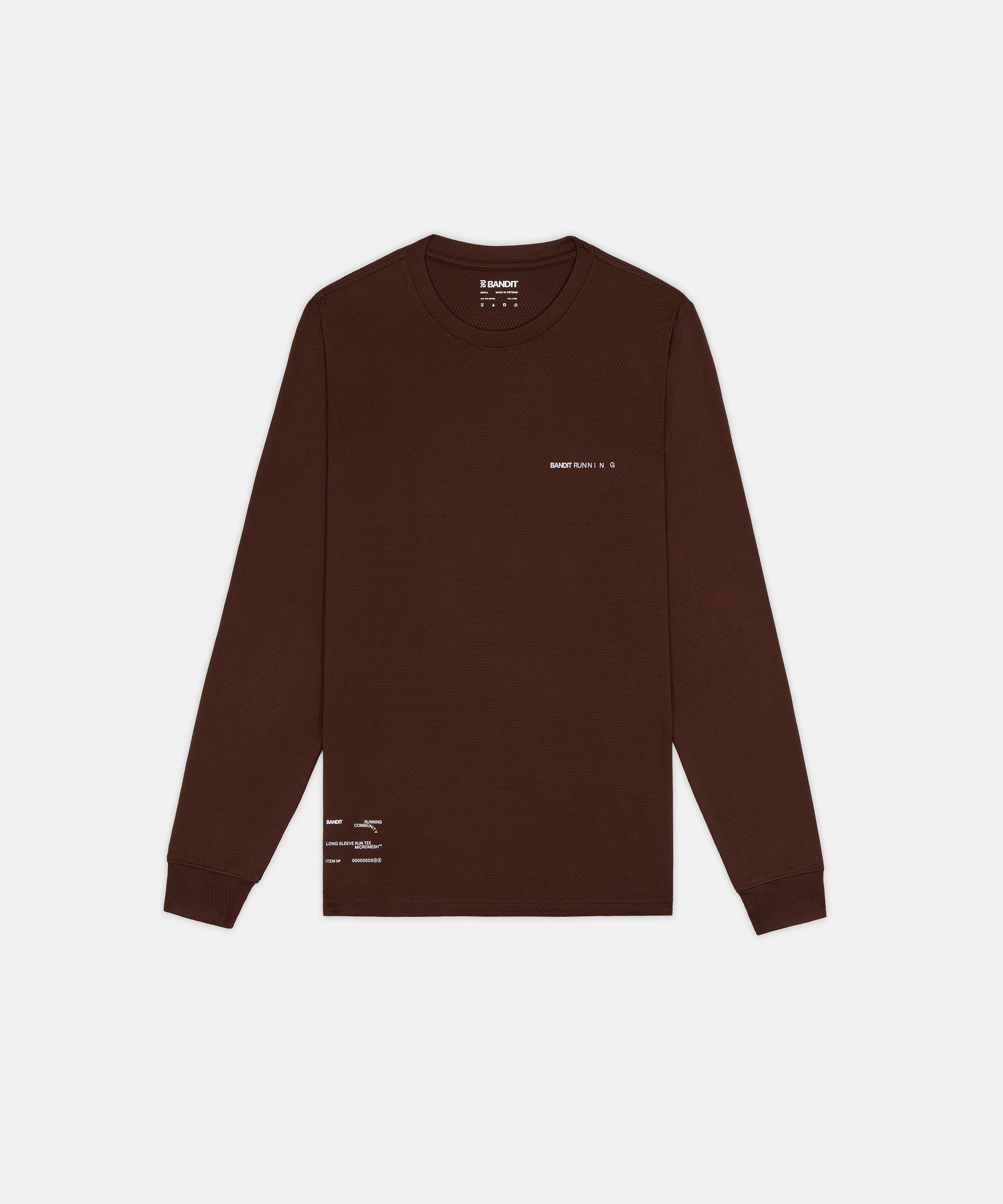 Bandit Mens Micromesh Long Sleeve Cacao