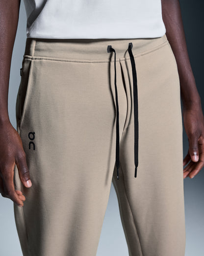 on sweat pants Desert