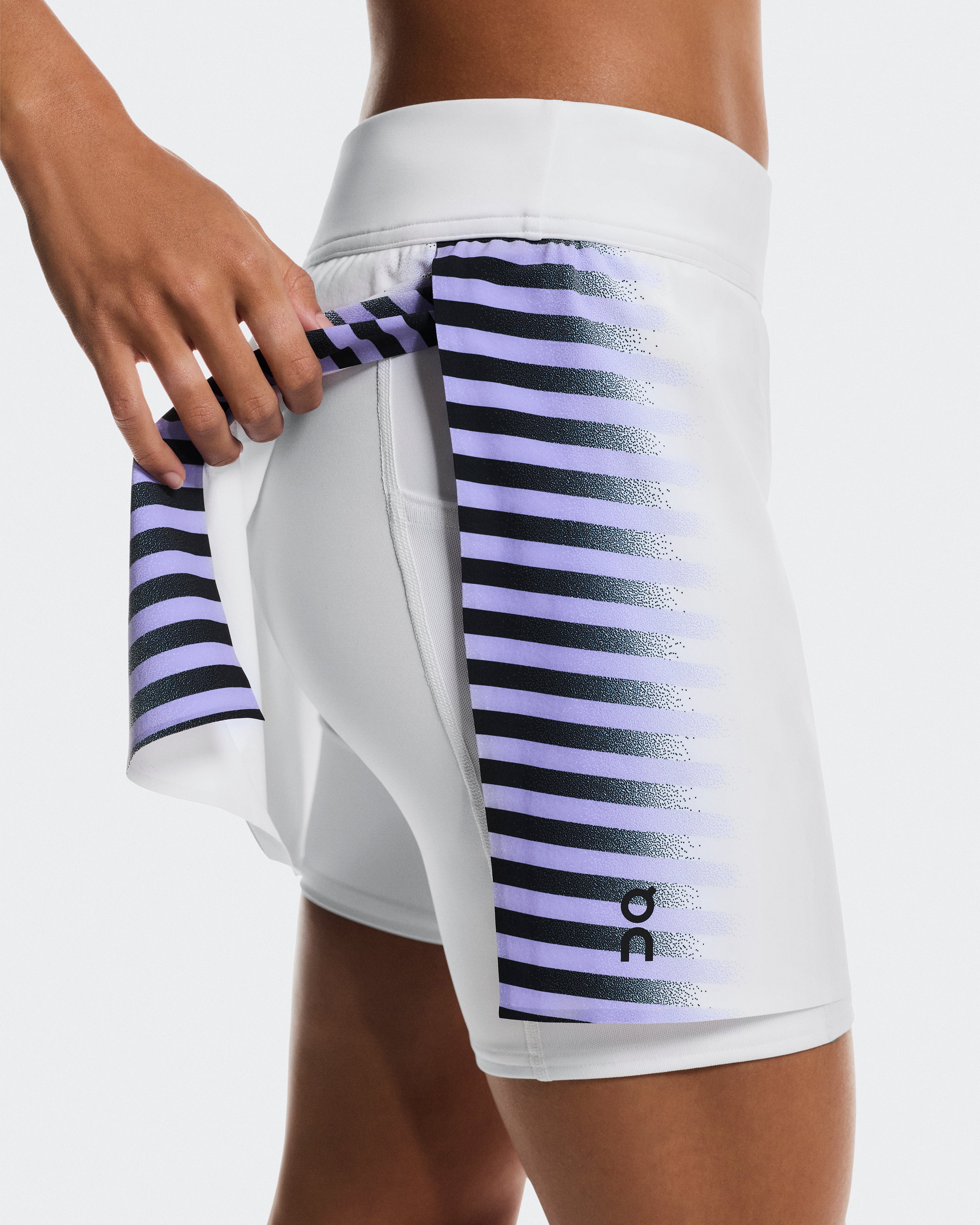 On Court Skirt Split Edge White | Black (Women'S)
