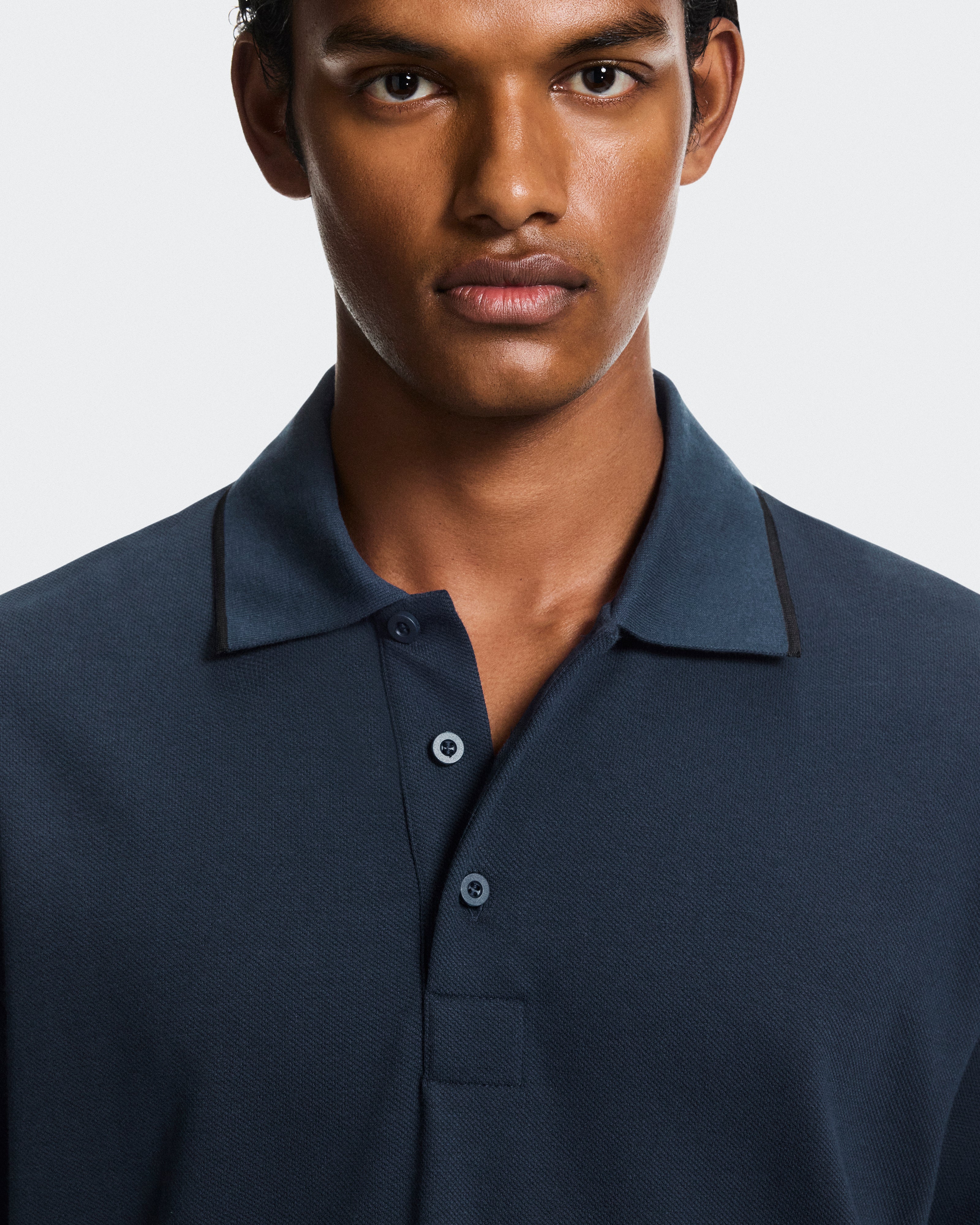 On Courtside Polo Midnight | Black