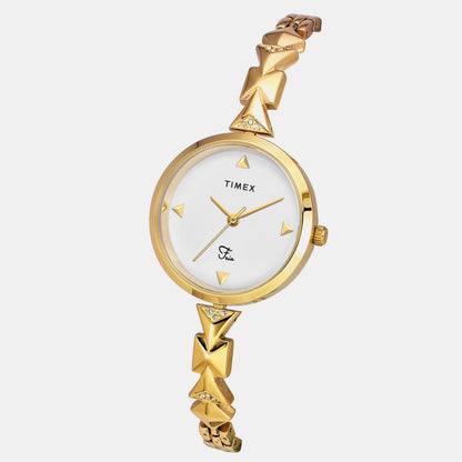 Timex Fria Women Quartz Dial Analog Brass Watch Twel18301