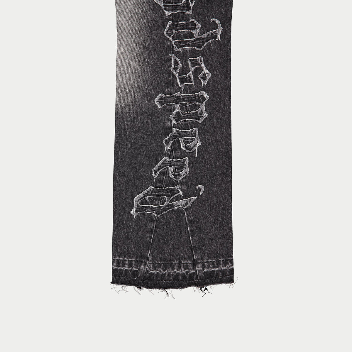 Godspeed Og Logo Flared Denim Stitched (Grey Wash)