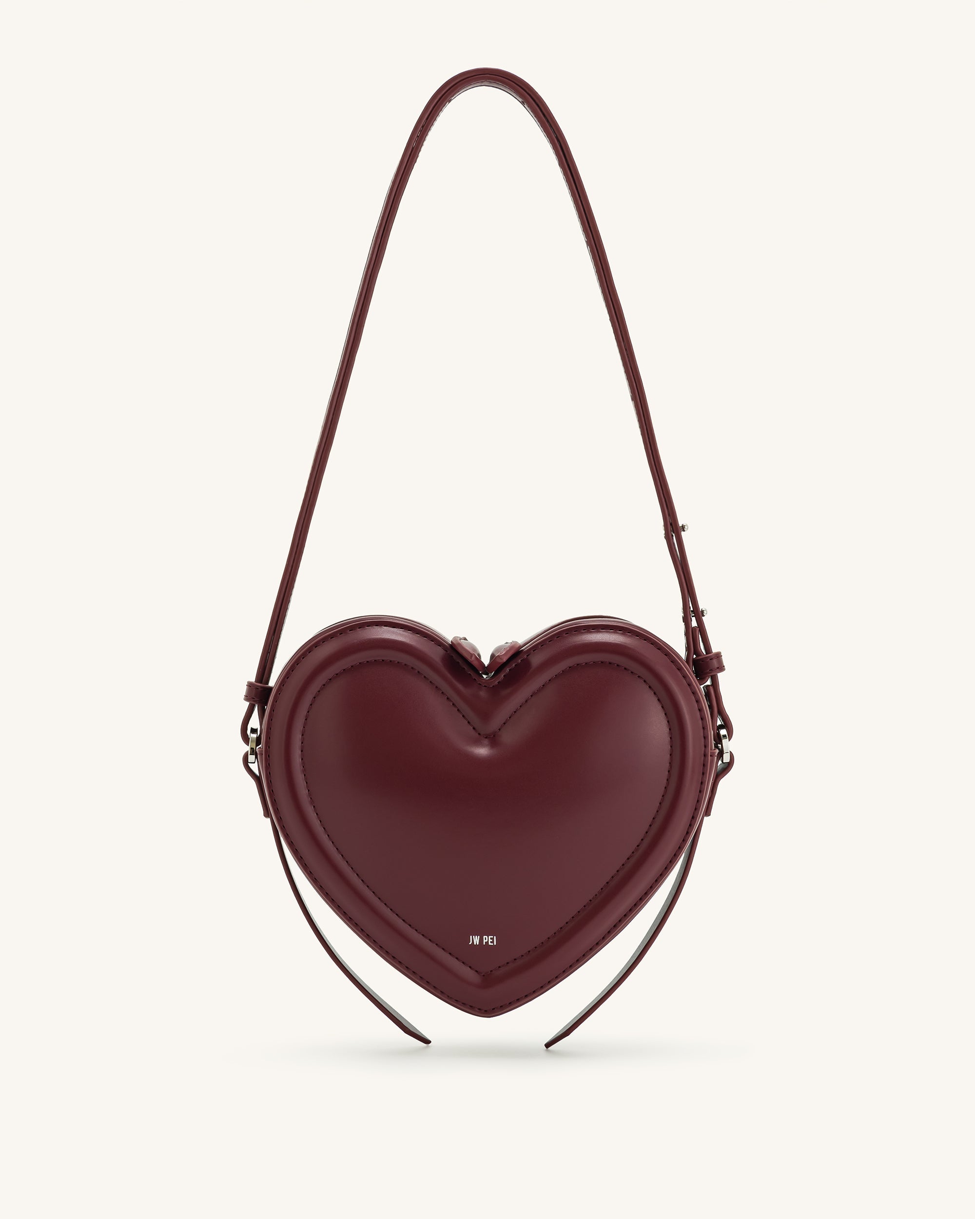 Jw Pei Arlene Heart Shaped Bag Claret