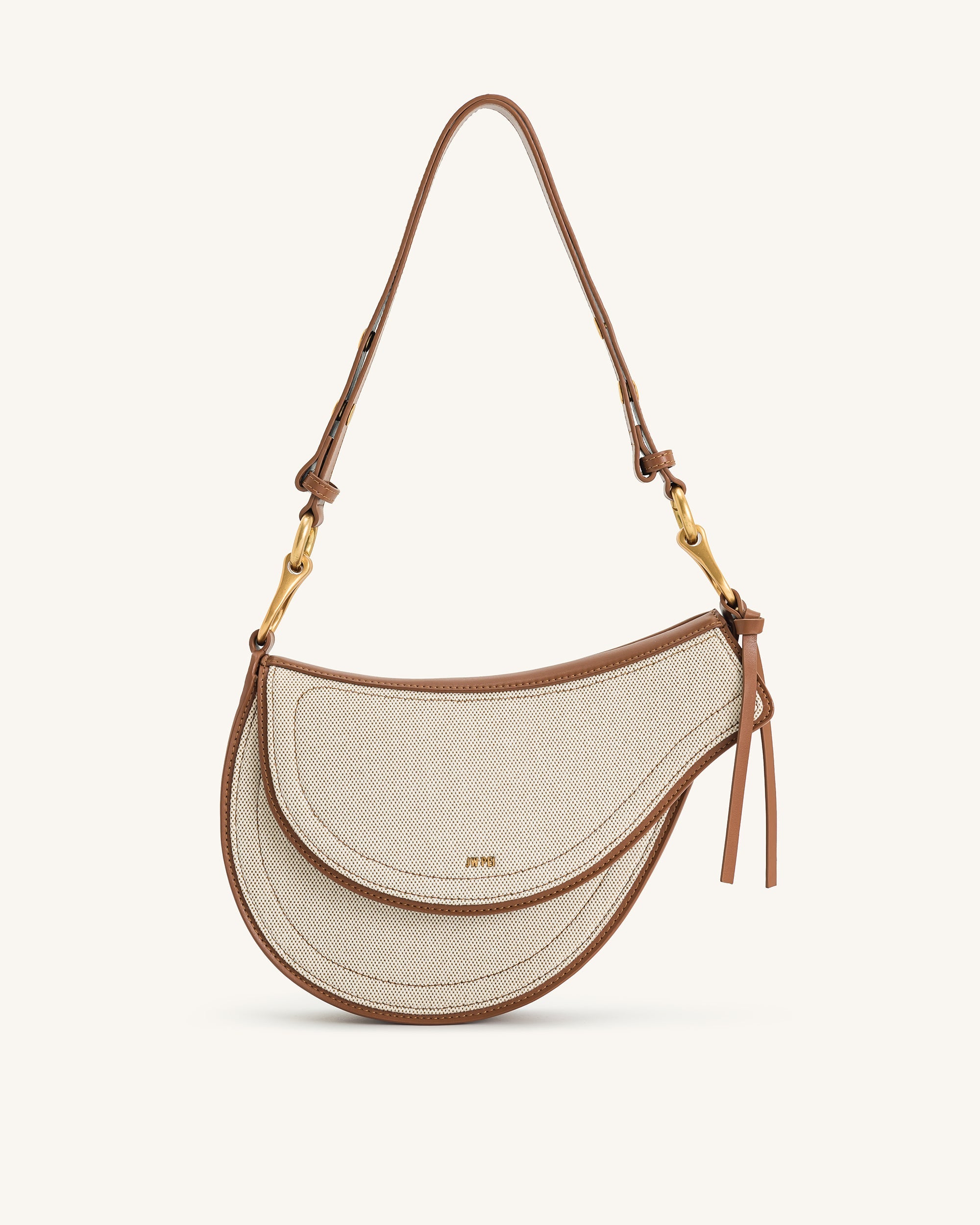 Jw Pei Ashlie Crossbody Bag Brown Canvas