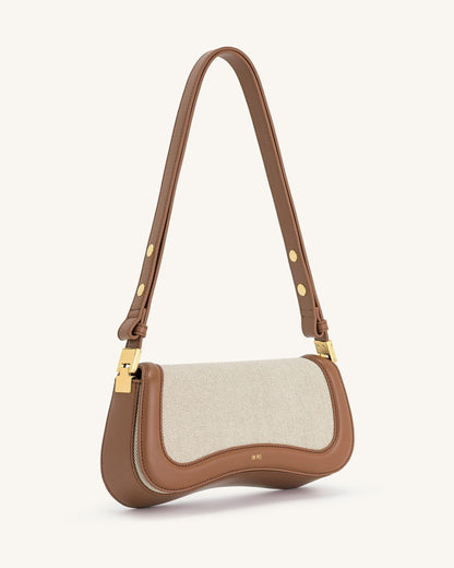 Jw Pei Joy Shoulder Bag Brown Canvas