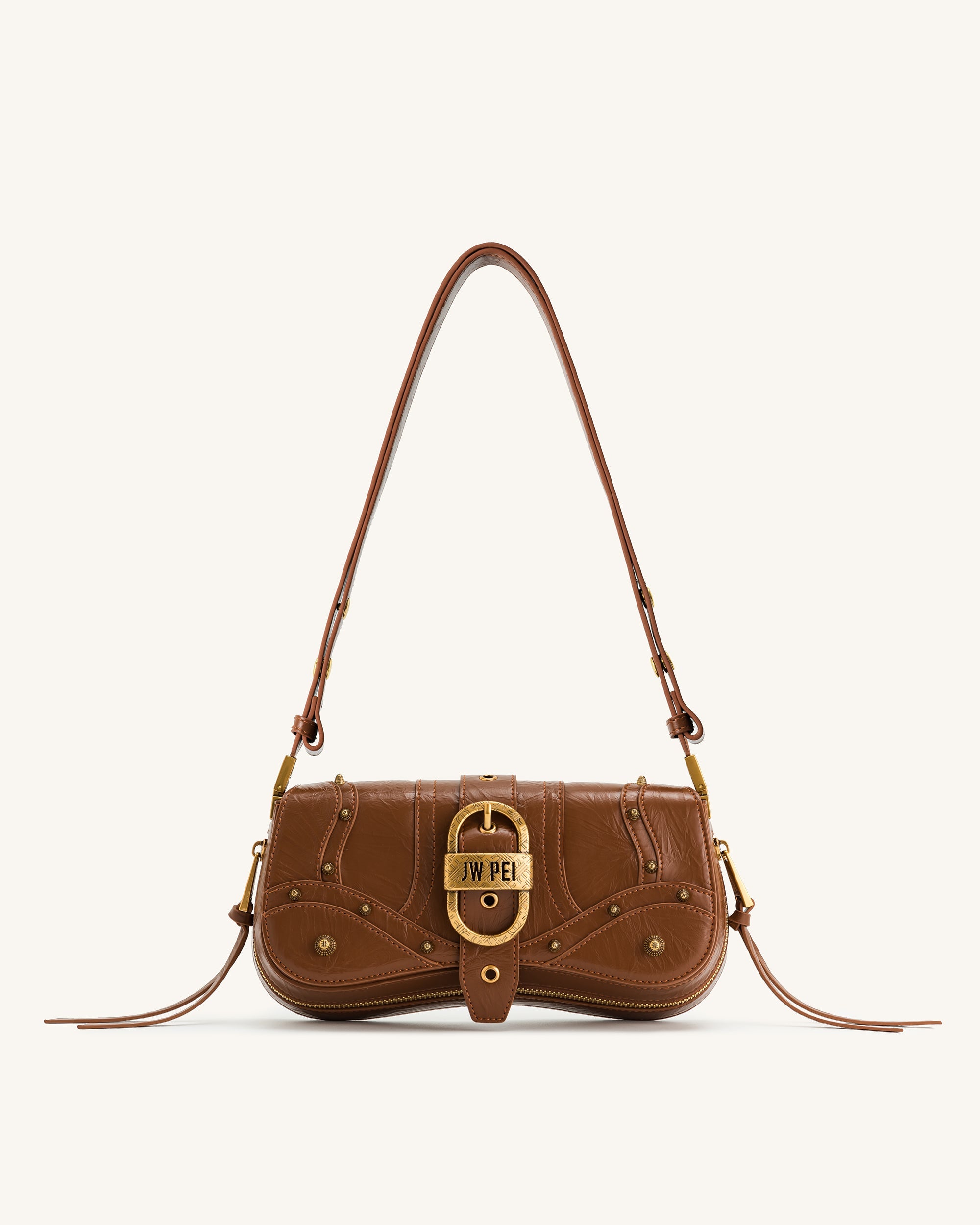 Jw Pei Joy Crushed Shoulder Bag Brown